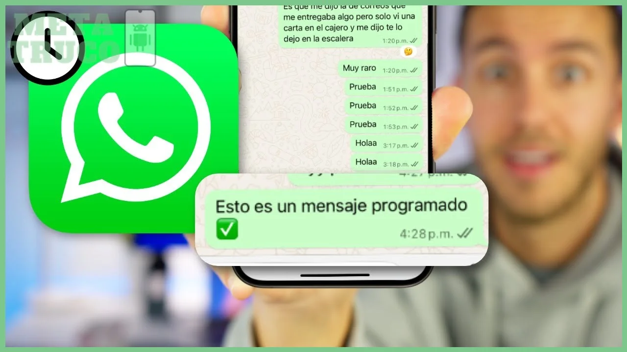 Alternativa con app de notas o recordatorios que enlace WhatsApp
