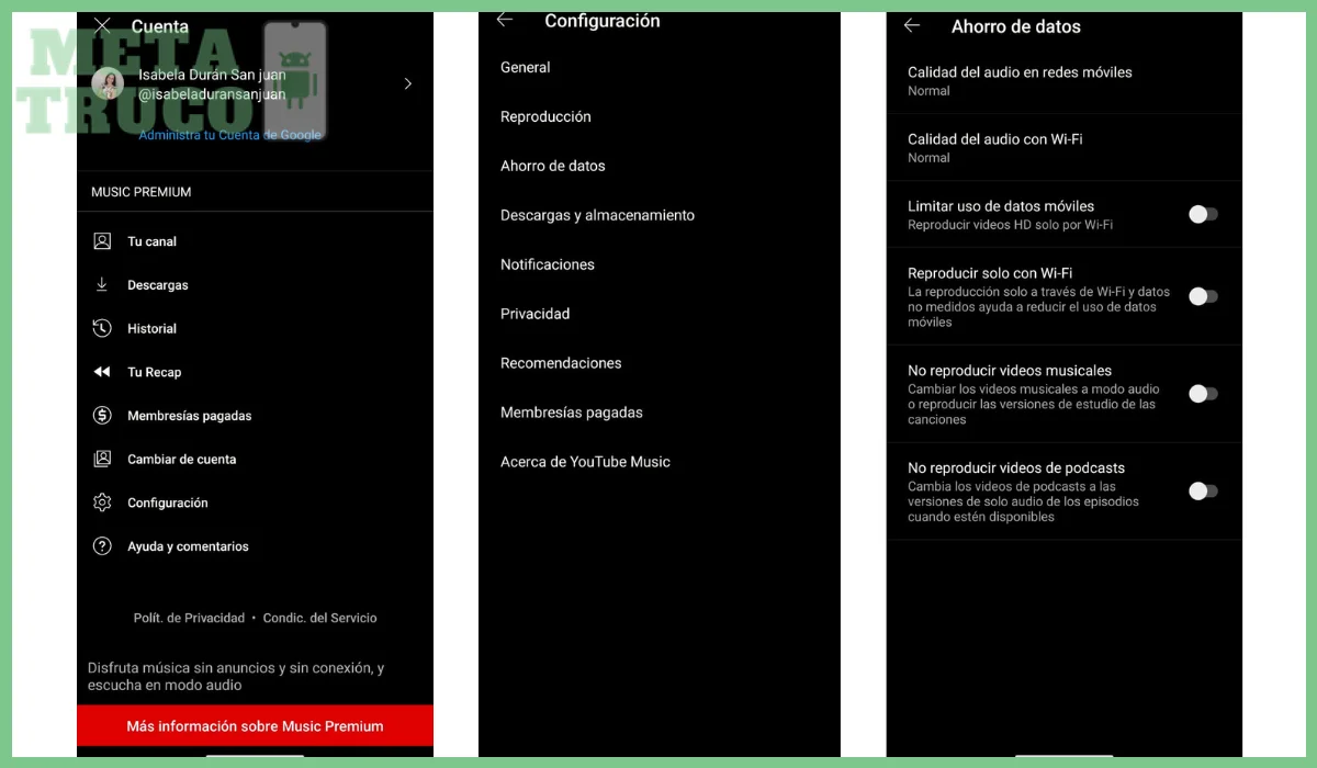 Cómo ahorrar datos en streaming de música
