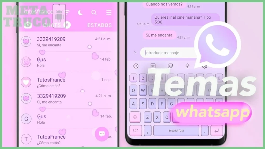 ¿Cómo cambiar el tema de la aplicación o de los chats?
