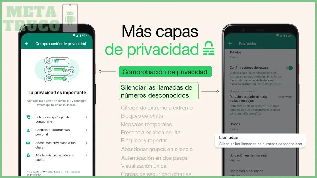 Cómo silenciar llamadas de desconocidos en WhatsApp