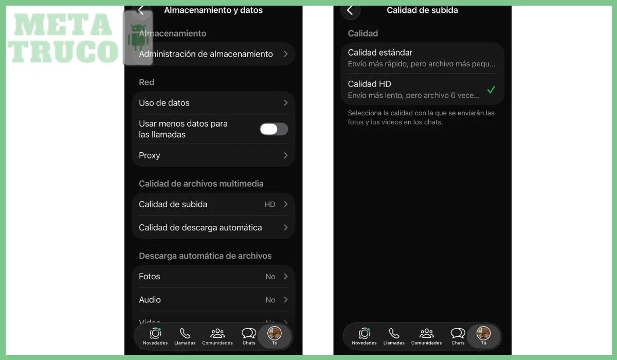 Espacio de almacenamiento disponible en el celular