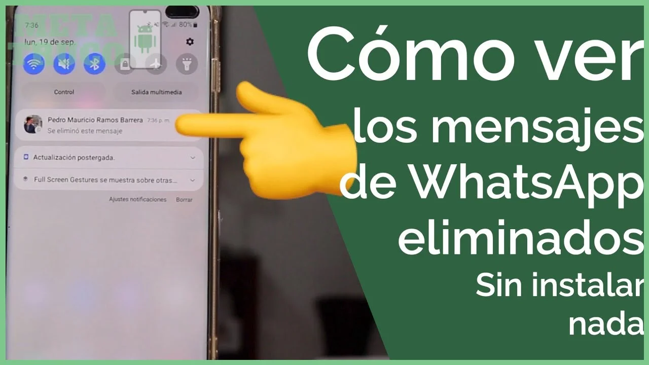 Notificaciones de WhatsApp activas en la configuración del sistema