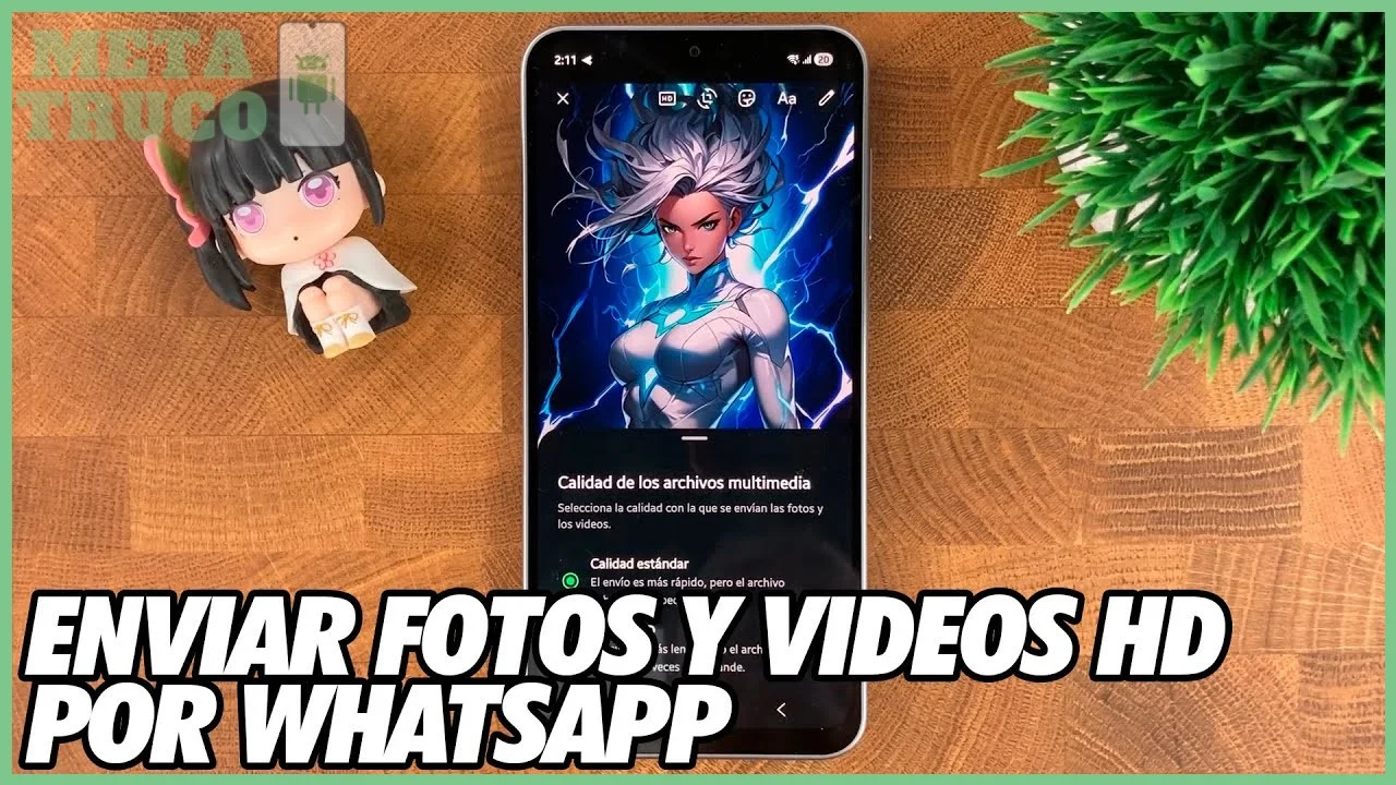 Paso 1 — Configurar el envío en HD desde los ajustes de WhatsApp