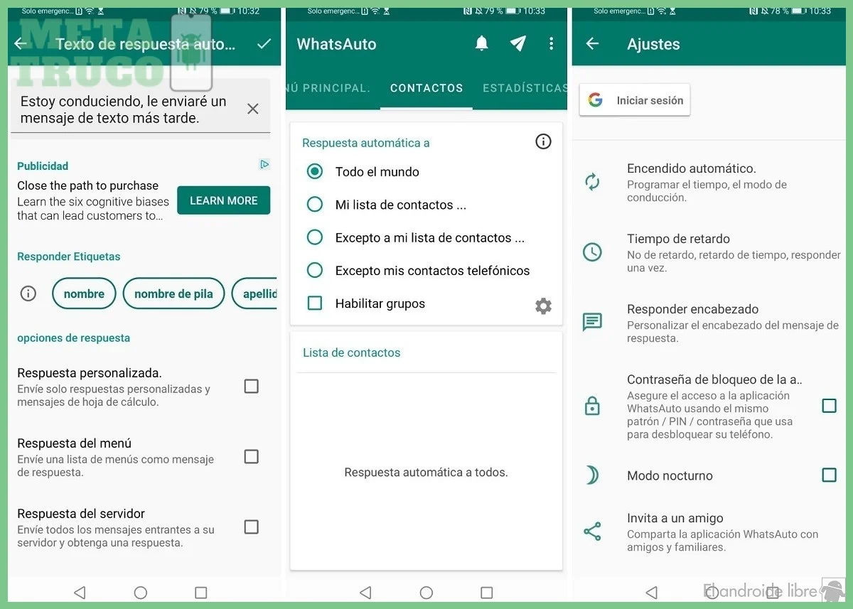 Paso 1 — Usar la app Mensajes Programados de Android nativo o de terceros