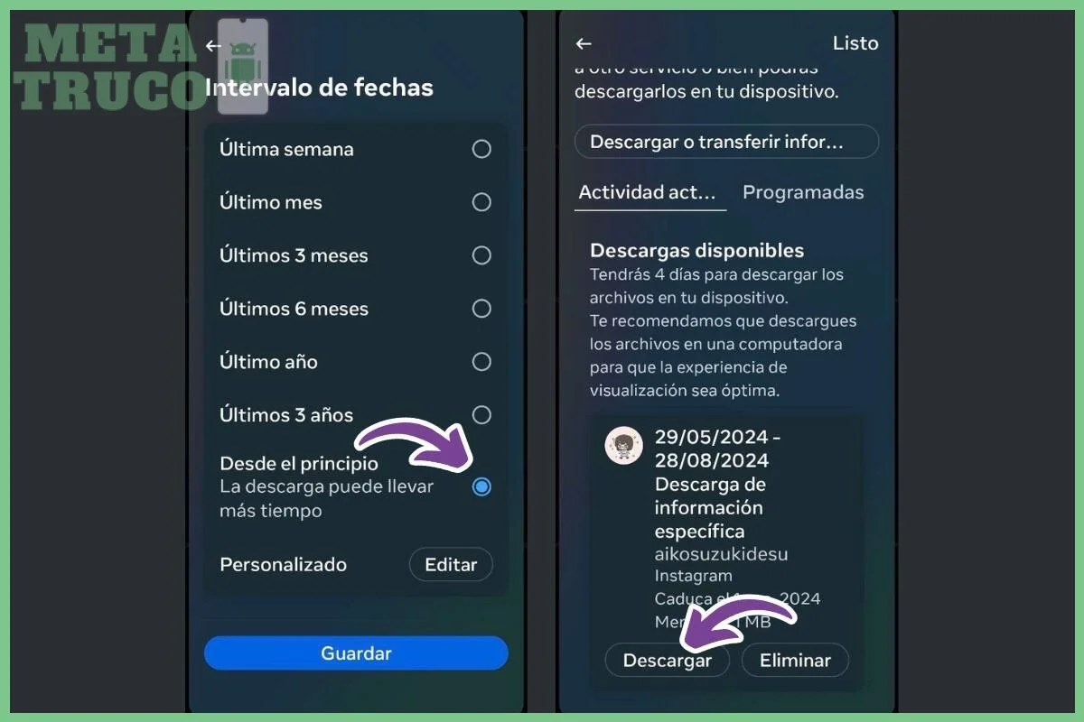 Paso 2 — Descarga el archivo ZIP desde el enlace recibido por correo