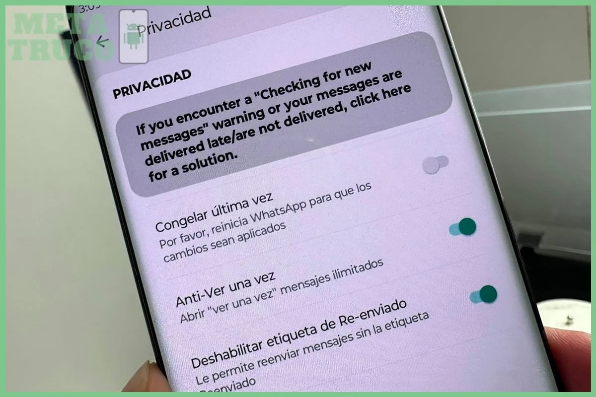 Resultado esperado y errores comunes al ocultar la última conexión