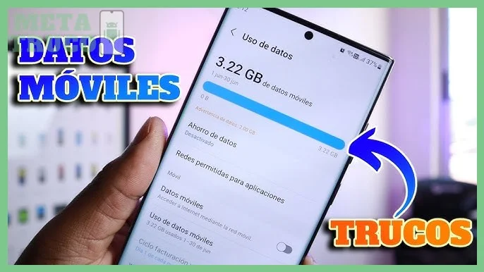 Ruta en Samsung (One UI): Ajustes > Conexiones > Uso de datos > Ahorro de datos