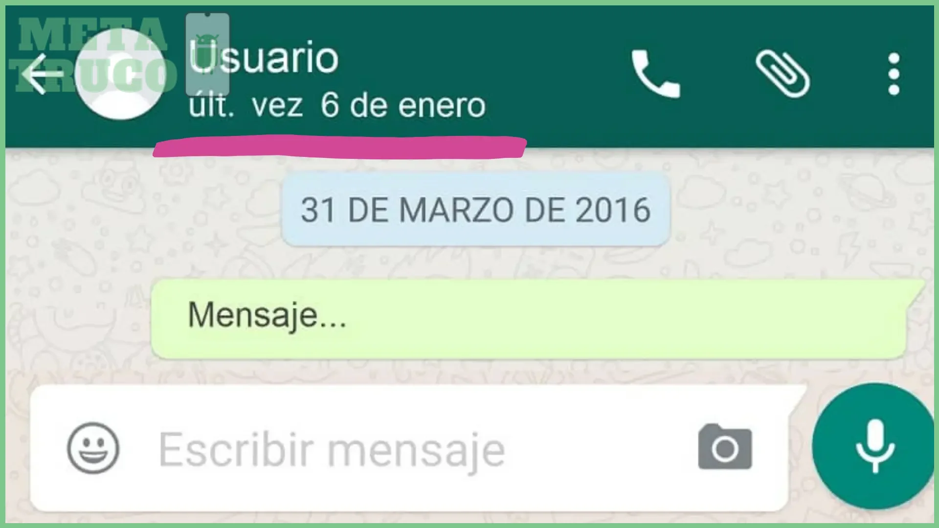 Tener la aplicación de WhatsApp actualizada a la versión más reciente