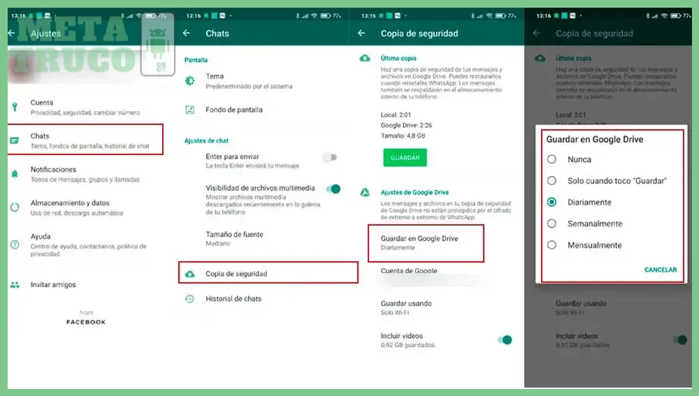 Uso del modo ahorro de datos según la versión de Android