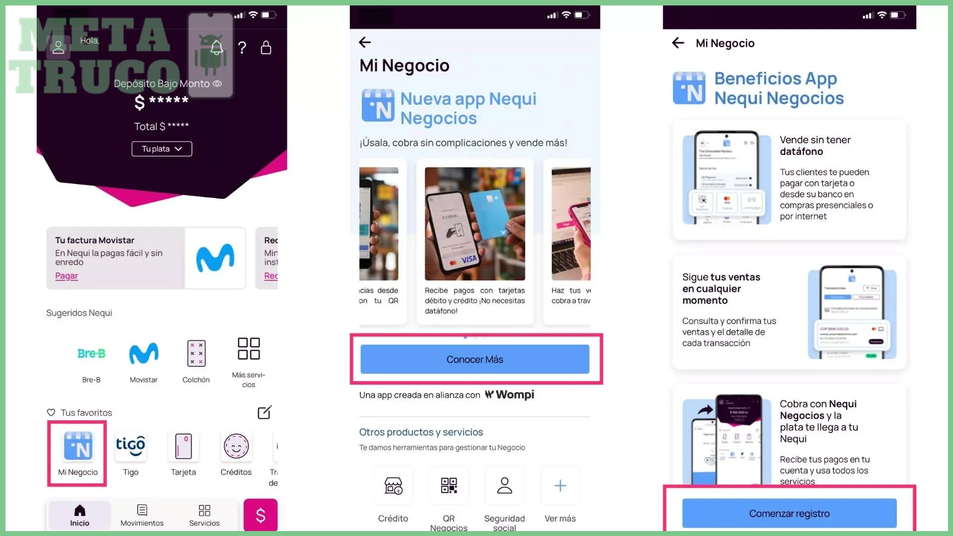 Verificar que la app Nequi esté actualizada a la versión más reciente